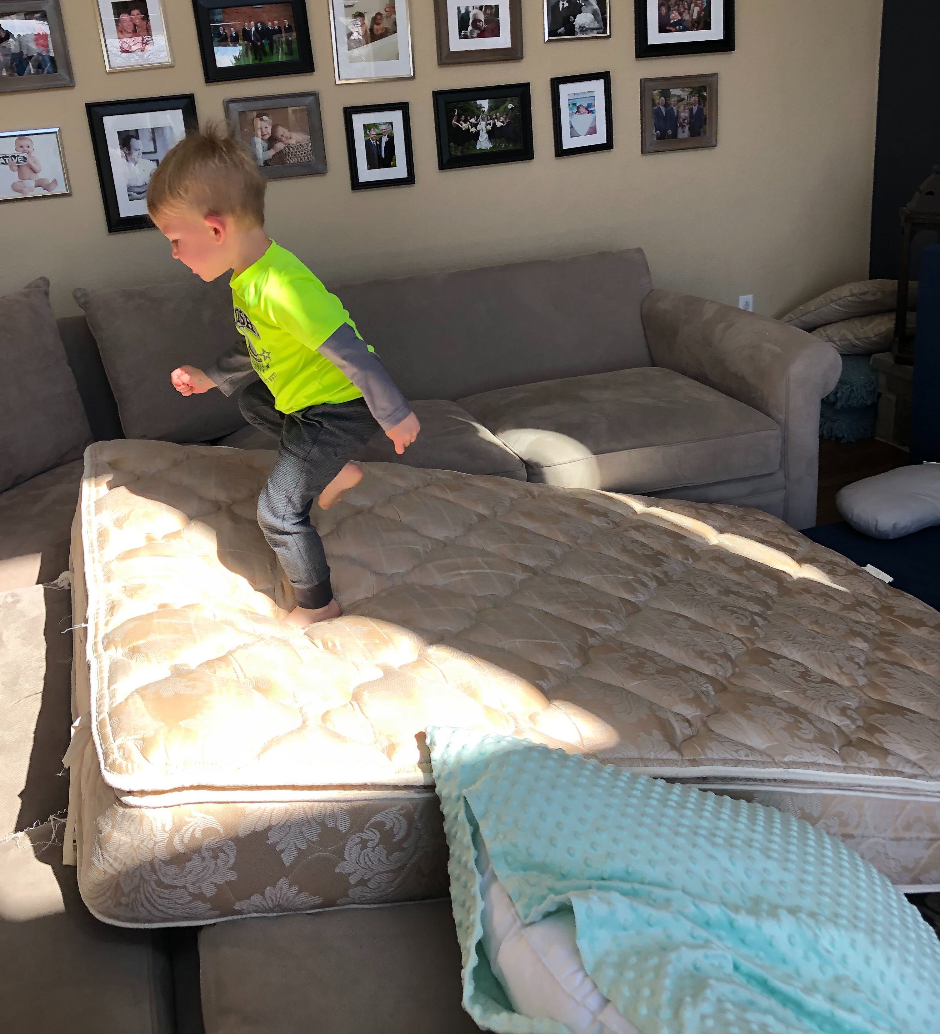 Running up a mattress mountain