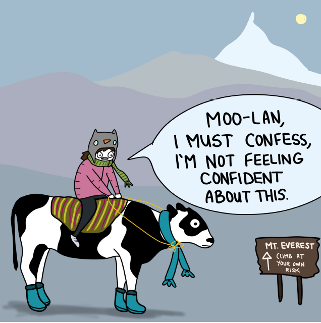 Everest on a Cow Comic