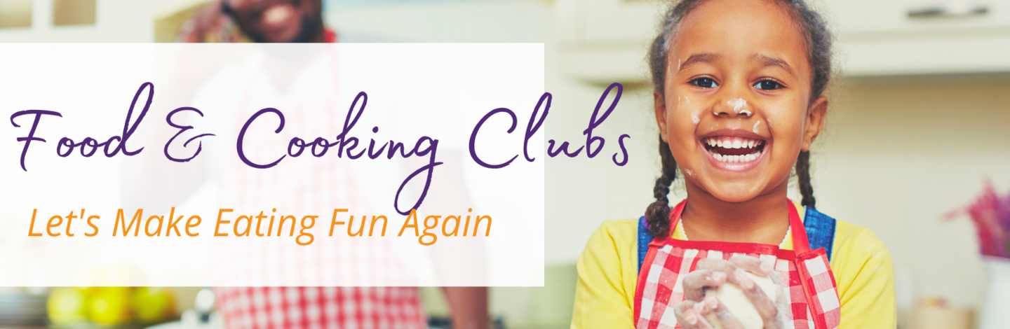 STAR Food and Cooking Clubs Happy little girl cooking a homemade meal